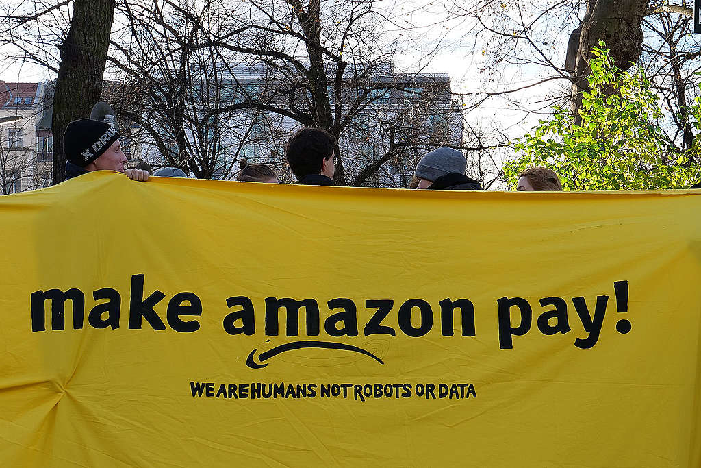 The 'Make Amazon Pay' Alliance, Berlin. © Leonhard Lenz, Wikimedia Commons / CC 1.0 The 'Make Amazon Pay' Alliance, Berlin. © Leonhard Lenz, Wikimedia Commons / CC 1.0