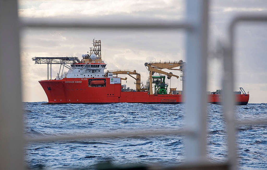Bearing Witness to the Deep Sea Mining Industry in the Pacific. © Marten van Dijl / Greenpeace Bearing Witness to the Deep Sea Mining Industry in the Pacific. © Marten van Dijl / Greenpeace
