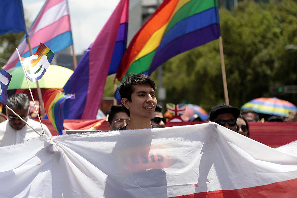 Pride Parade in Mexico City. © Greenpeace / Claudia Carrillo Pride Parade in Mexico City. © Greenpeace / Claudia Carrillo