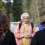 Rex Weyler at Kinder Morgan Tank Farm in British Columbia. ©  Rogue Collective / Greenpeace