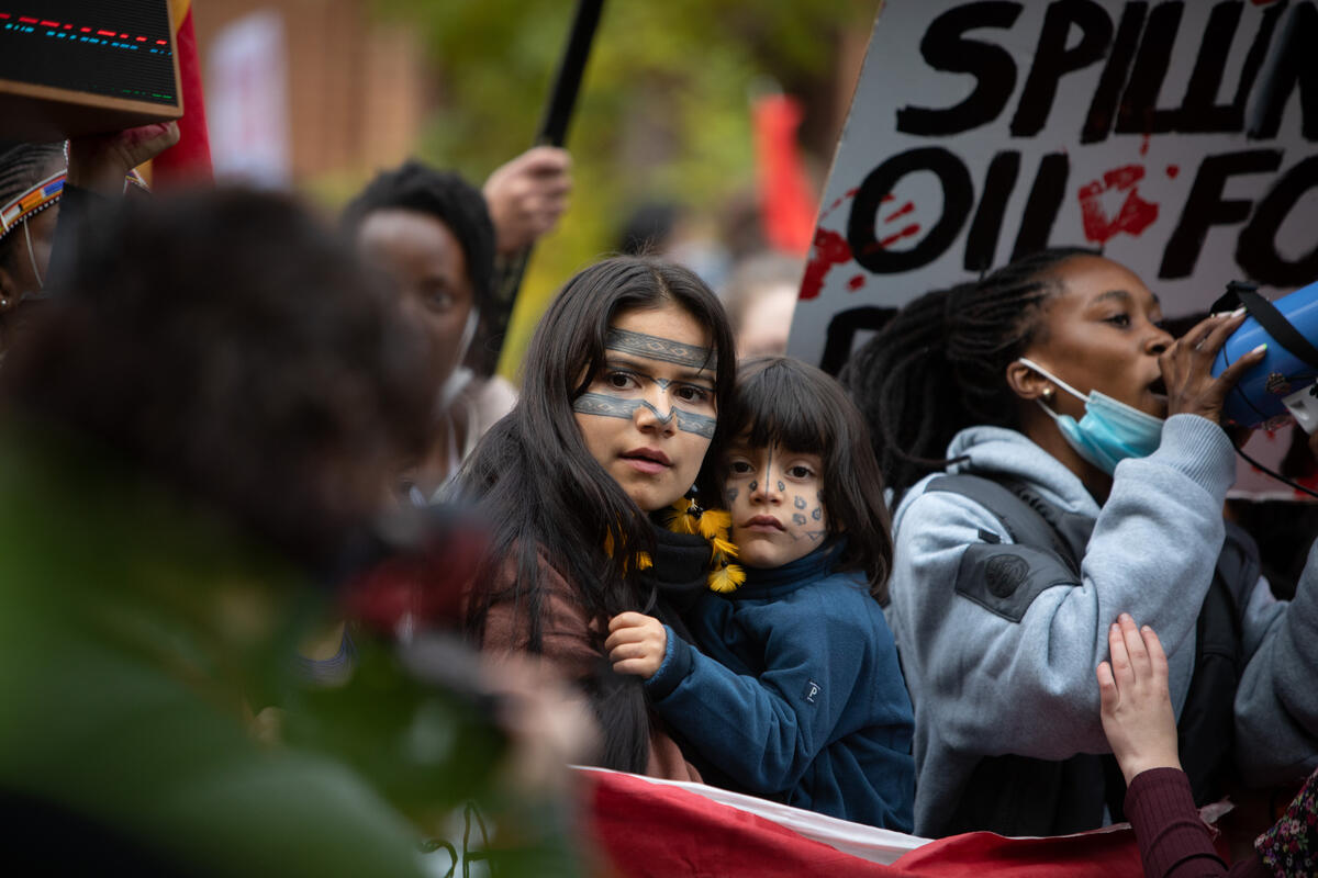 Fridays For Future school climate strike, coinciding with the 26th UN Climate Change Conference, known as COP26, currently being held in Glasgow, Scotland, on 5 November 2021. © Jeremy Sutton-Hibbert / Greenpeace