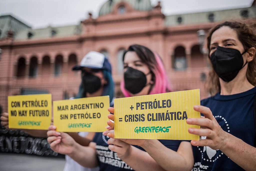 March in Buenos Aires against Offshore Oil Exploration. Lucía Alejandra Prieto / Greenpeace