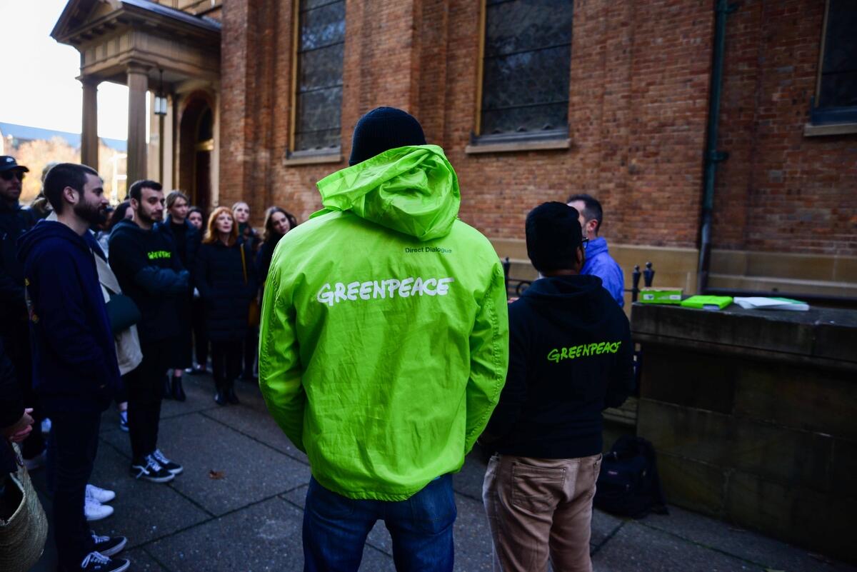 AGL v Greenpeace Australia Pacific Court Hearing in Sydney. © James Zadro / Greenpeace