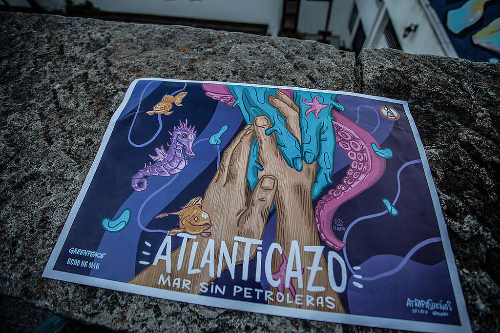 Mural in defense of the Argentine Sea in Mar del Plata. © Gabriel Bulacio / Greenpeace