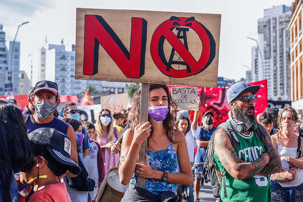 March in Mar del Plata against Offshore Oil Exploration Part 2. © Diego Izquierdo / Greenpeace