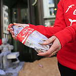 Greenpeace activists have installed a 2.5 tonne ocean plastic sculpture on the doorstep of Coca-Cola’s London HQ, in protest at the company’s role in ocean plastic pollution