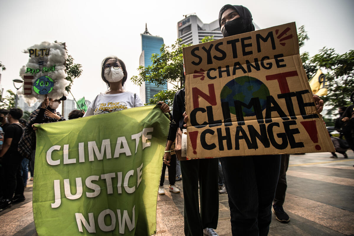 Global Climate Strike 2022 in Jakarta. © Jurnasyanto Sukarno / Greenpeace