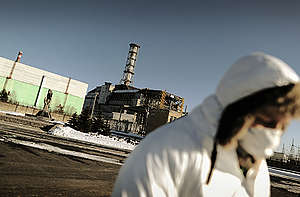 Radiation Measurement in Chernobyl. © Jan Grarup / Noor / Greenpeace