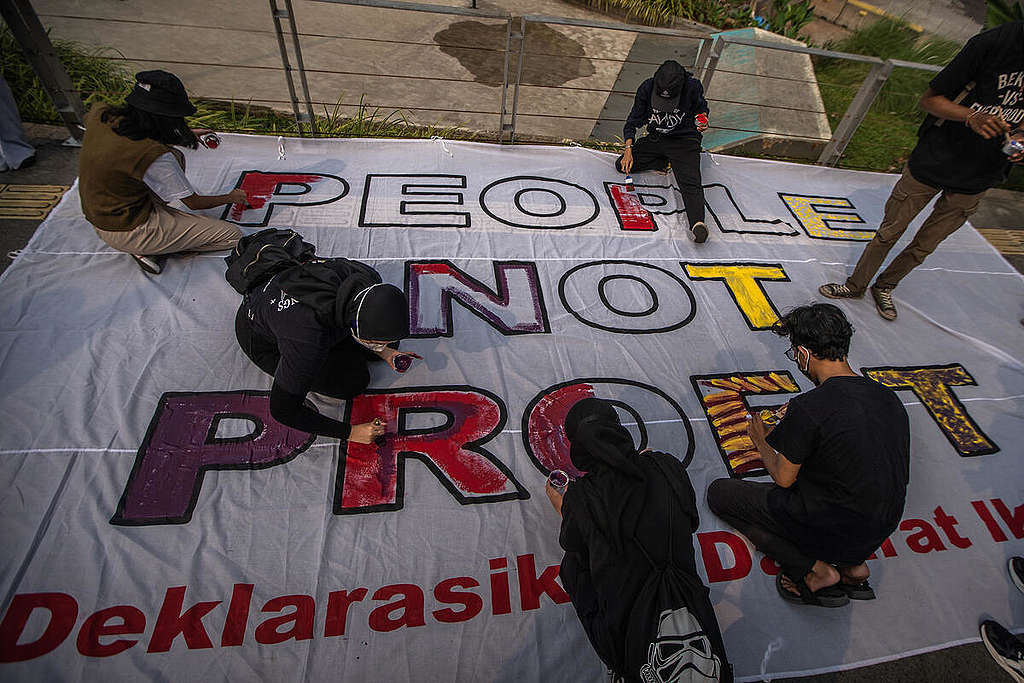 Global Climate Strike 2022 in Jakarta. © Jurnasyanto Sukarno / Greenpeace