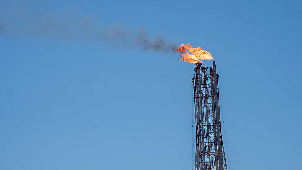 Woodside's Pluto Toxic Gas Plant in the Burrup Region of Western Australia. © Luke Sweet / Conservation Council Western Australia / Greenpeace