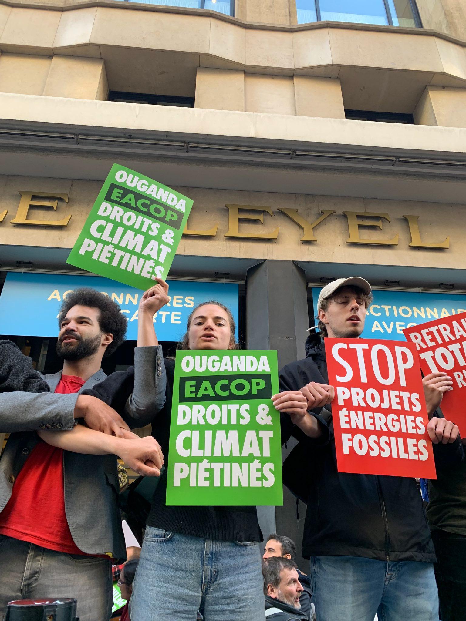 Activists stop the TotalEnergies AGM in Paris