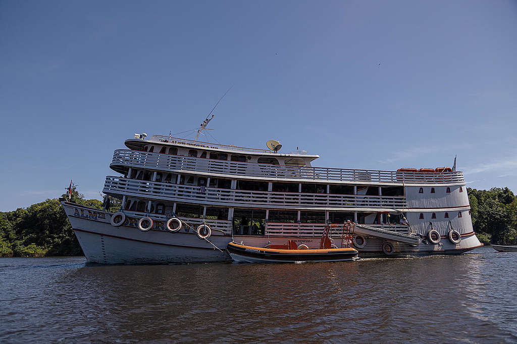 “Amazon We Need” Expedition in the Amazon in Brazil - Boat "Almirante Moreira VII". © Tuane Fernandes / Greenpeace “Amazon We Need” Expedition in the Amazon in Brazil - Boat "Almirante Moreira VII". © Tuane Fernandes / Greenpeace