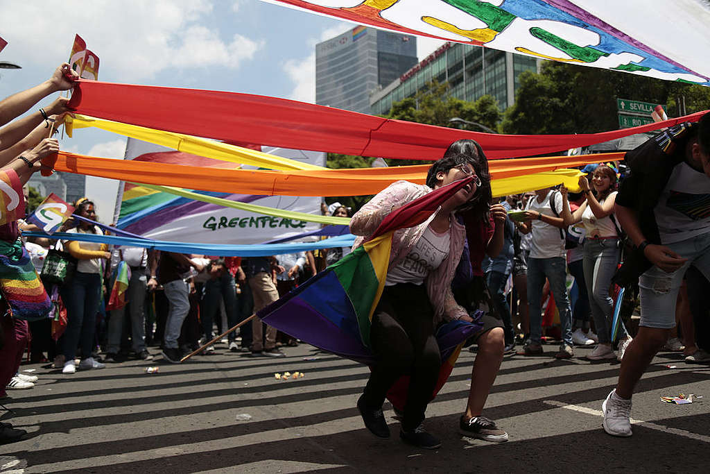 Pride Parade in Mexico City. © Greenpeace / Claudia Carrillo Pride Parade in Mexico City. © Greenpeace / Claudia Carrillo
