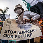 Climate Strike 2022 in Jakarta.