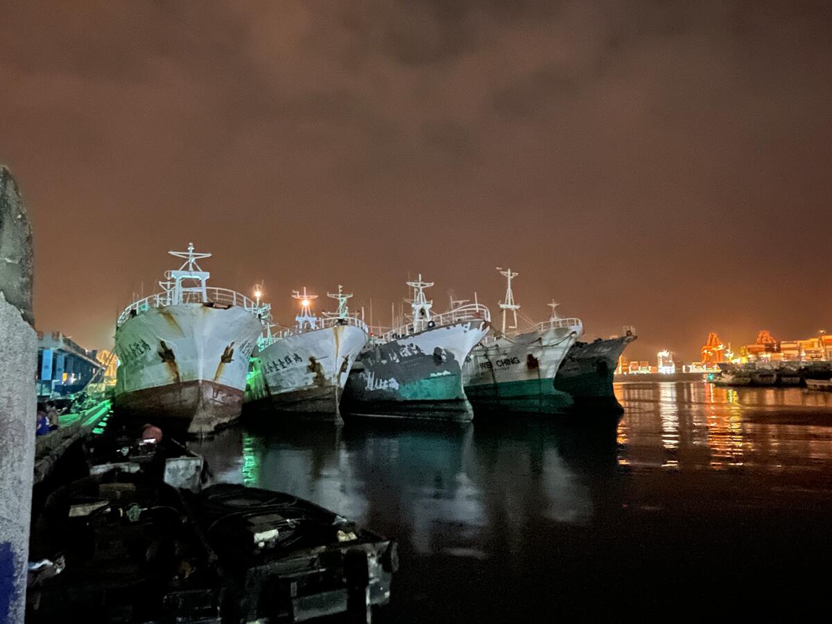 Port of Kaohsiung, Taiwan.