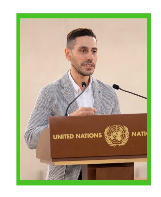 Tariq Al Olaimy (Bahrain), young climate leader on board the Rainbow Warrior for the United for Climate Justice ship tour in Egypt ahead of COP27 taking place in November 2022 Sharm El Sheik, Egypt.