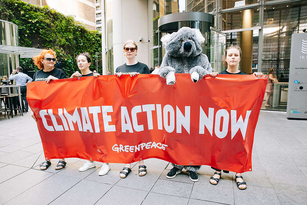 Australian Bushfires Global Day of Action in Sydney.