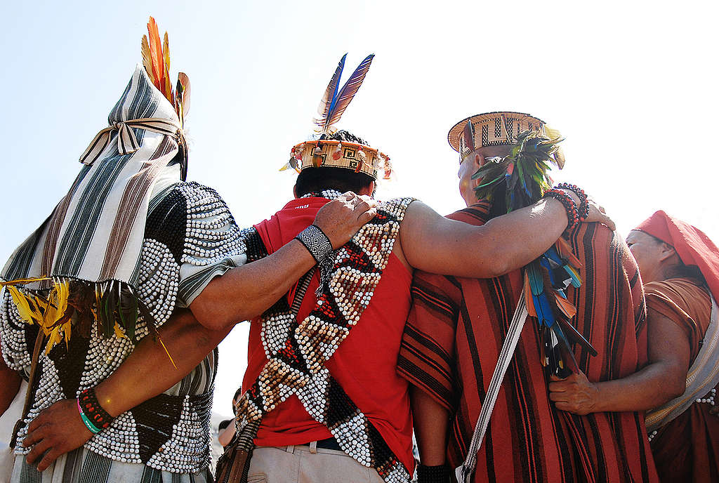 Human Banner at COP20 Climate Summit in Lima.