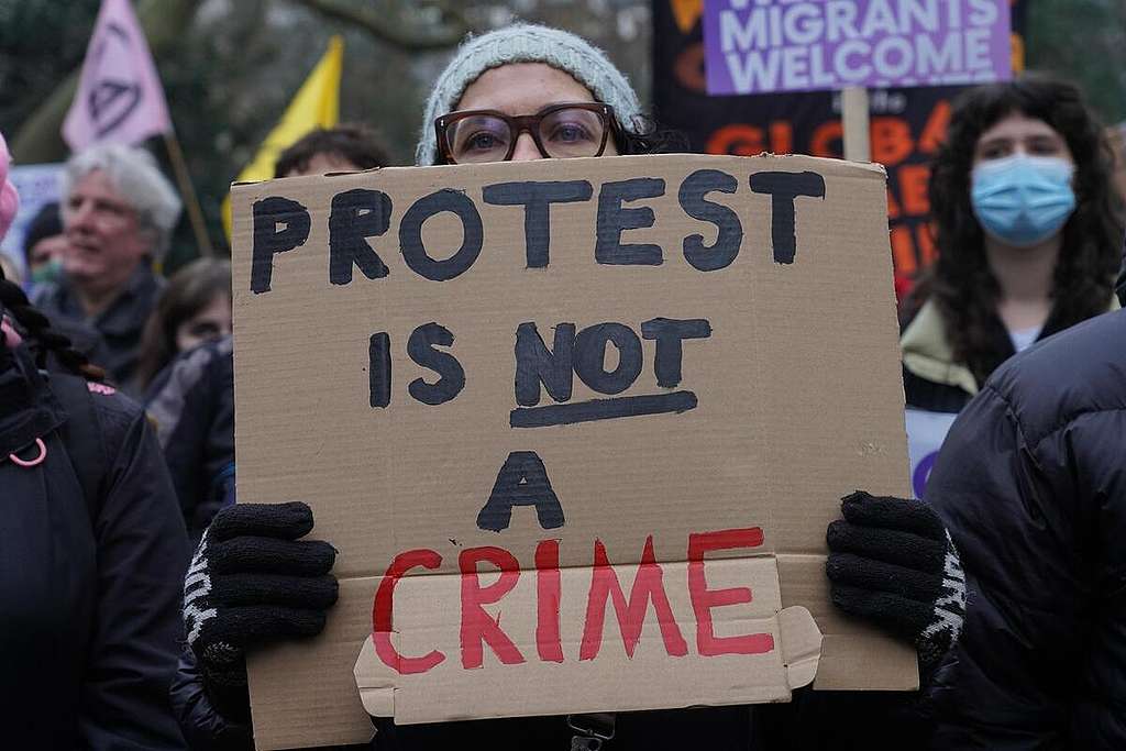 Kill the Bill Protest in London.