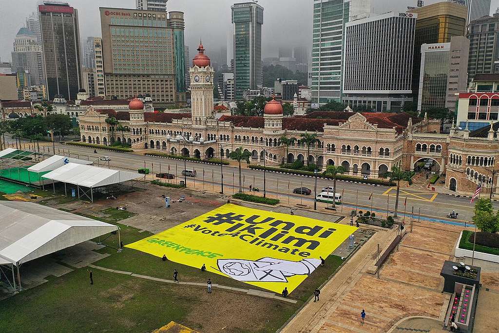 Vote4Climate Action in Kuala Lumpur, Malaysia.