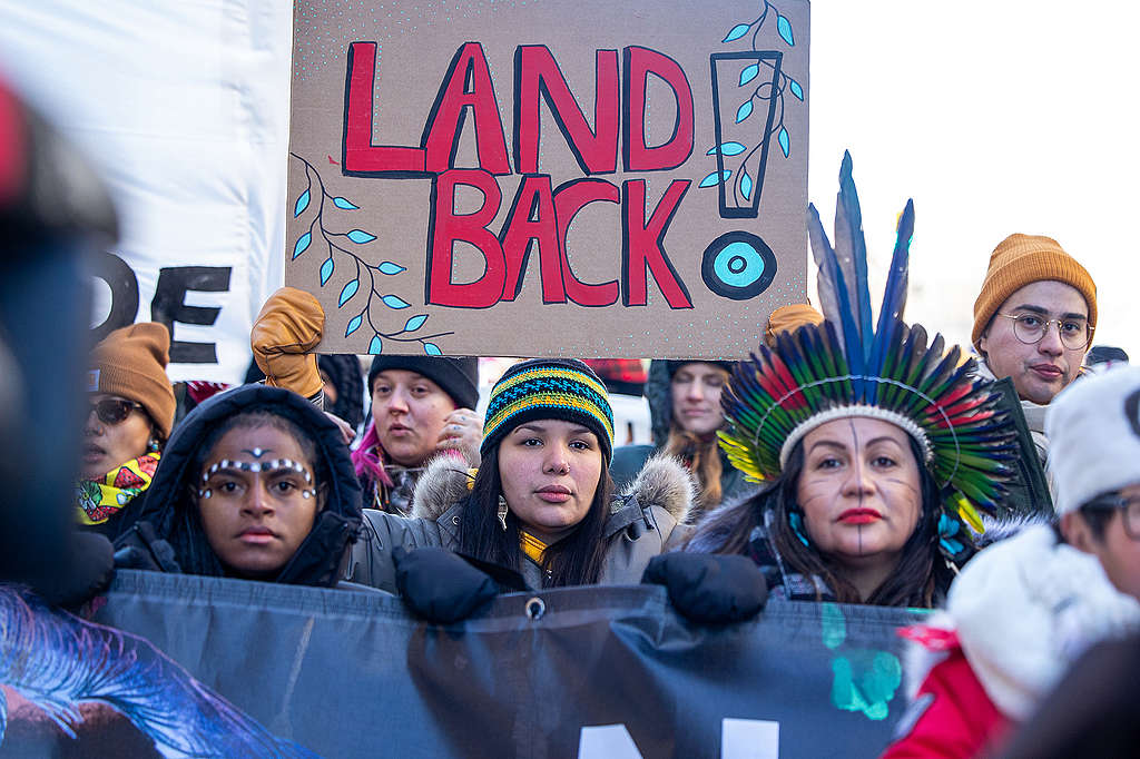 Great March led by Indigenous leaders for Biodiversity and Human Rights during COP15 in Montreal