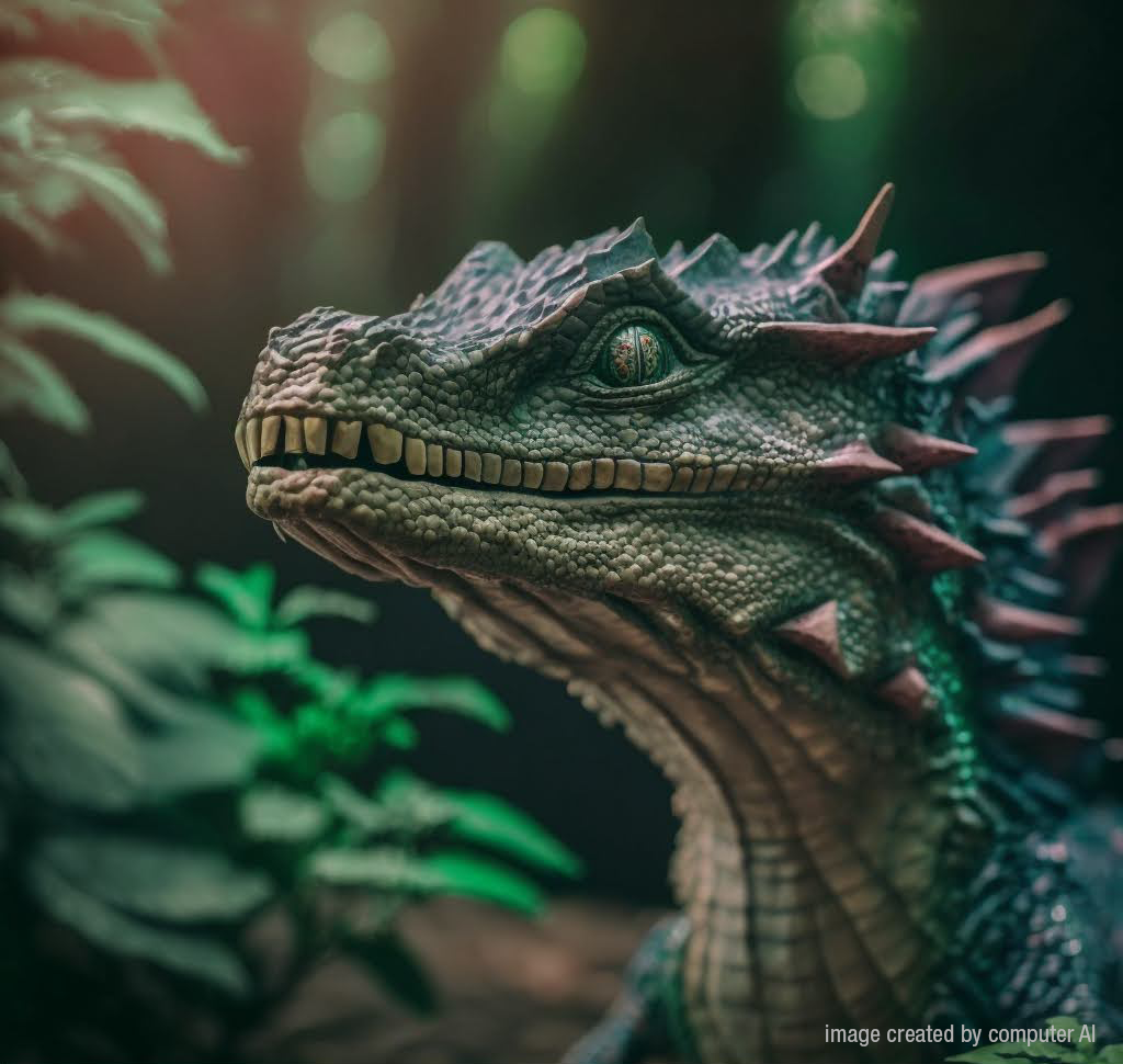 Image shows AI generated image from the keywords Fantastical Crocodile Dragon - Defending Nature Image shows AI generated image from the keywords Fantastical Crocodile Dragon - Defending Nature