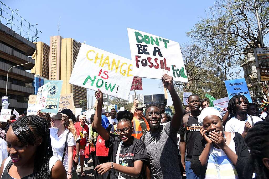 Global Climate Strike in Nairobi. © Evan Habil / Greenpeace