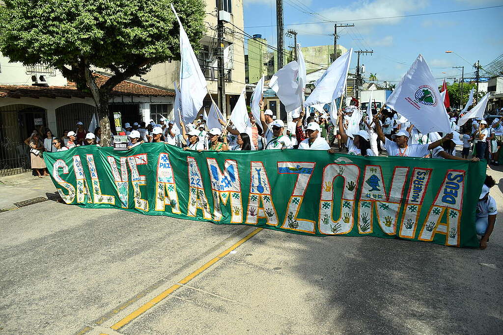 People's March Amazon Summit in Belém, Brazil. © João Paulo Guimarães / Greenpeace