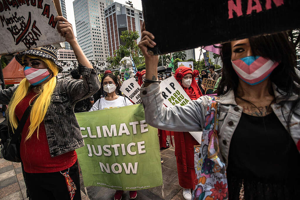 Global Climate Strike 2022 in Jakarta. © Jurnasyanto Sukarno / Greenpeace