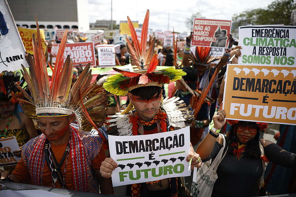 Marco Temporal Judgment Resumes in Brasilia. © Pedro Ladeira / Greenpeace