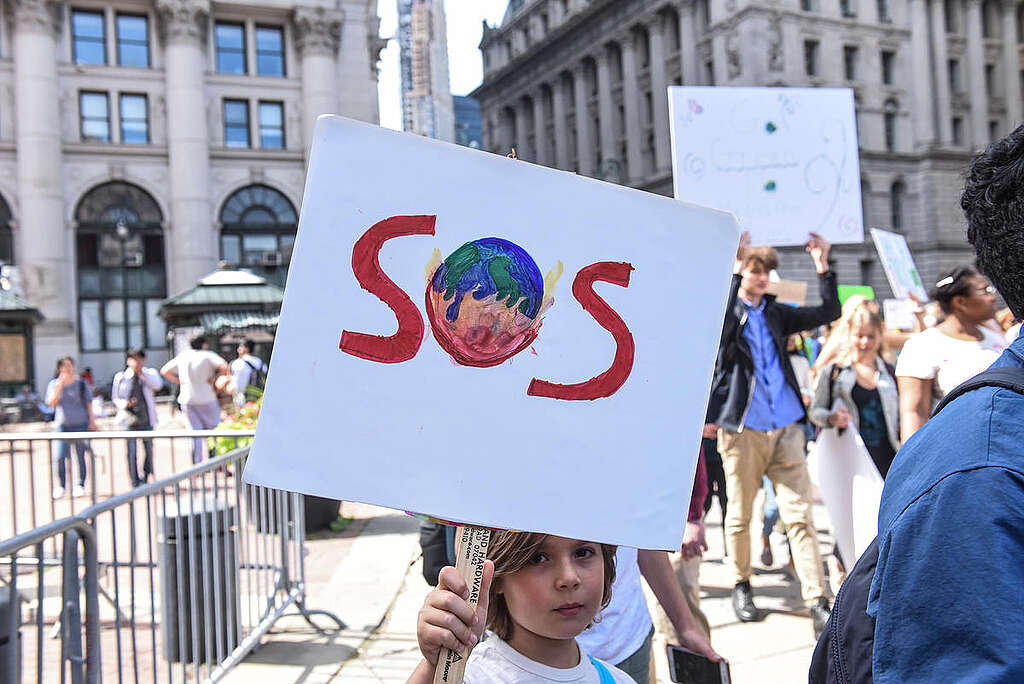 Global Climate Strike in New York. © Stephanie Keith / Greenpeace