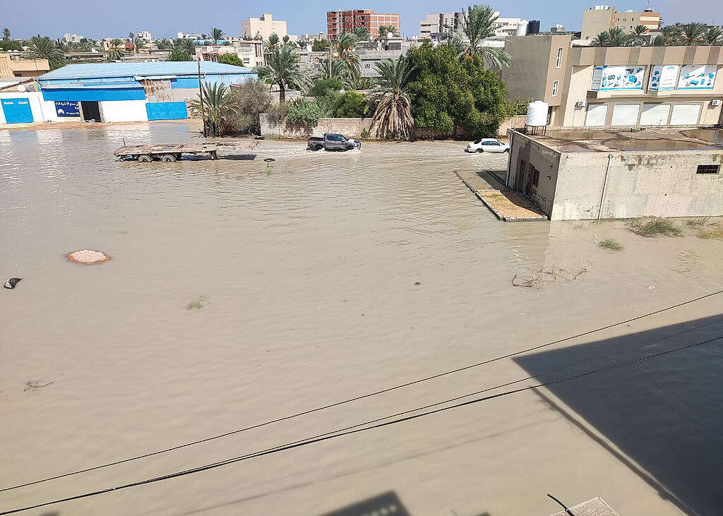 A view of the area as many settlements, vehicles and workplaces have been damaged after floods caused by heavy rains hit the region in Misrata, Libya on September 10, 2023. © Emhmmed Mohamed Kshiem/Anadolu Agency via Getty Images A view of the area as many settlements, vehicles and workplaces have been damaged after floods caused by heavy rains hit the region in Misrata, Libya on September 10, 2023. © Emhmmed Mohamed Kshiem/Anadolu Agency via Getty Images