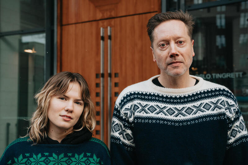 Gina Gylver, Head of Natur og Ungdom (Young Friends of the Earth Norway), and Frode Pleym, Head of Greenpeace in Norway.