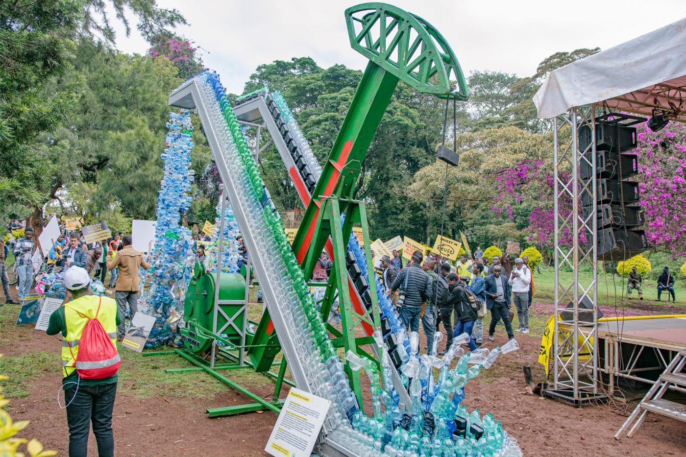 Art installation called the Perpetual Plastics Machine