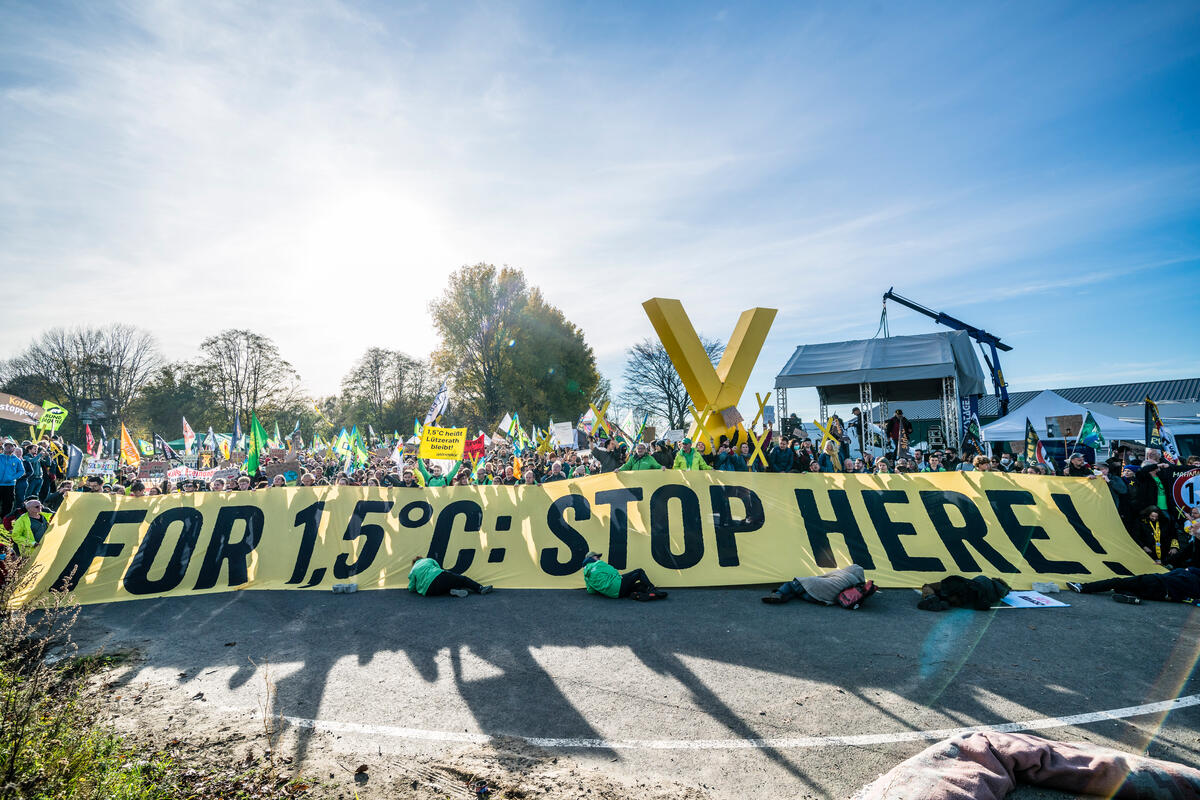 Demonstration to Protect Lützerath. © Bernd Lauter / Greenpeace