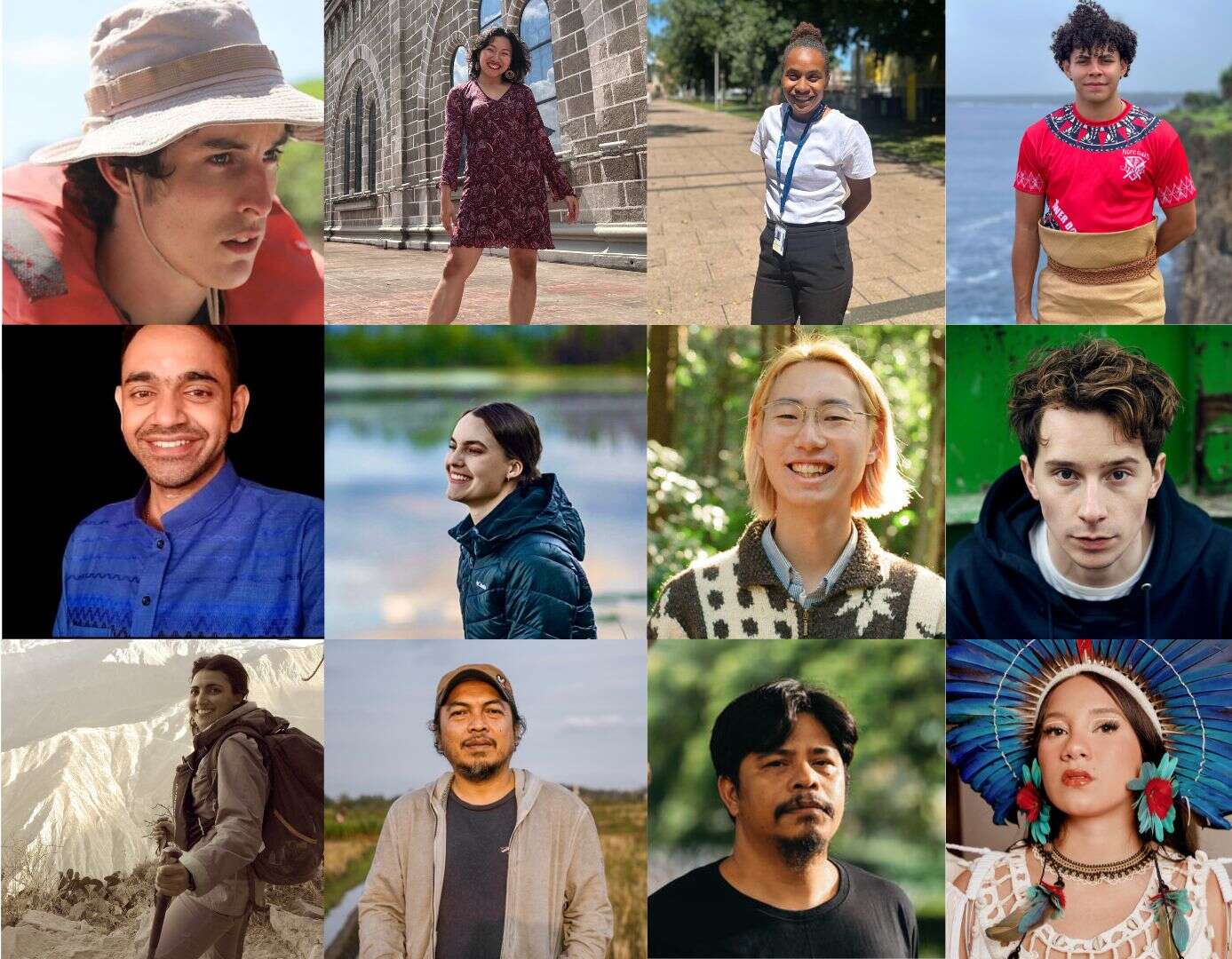 A collage of smiling faces