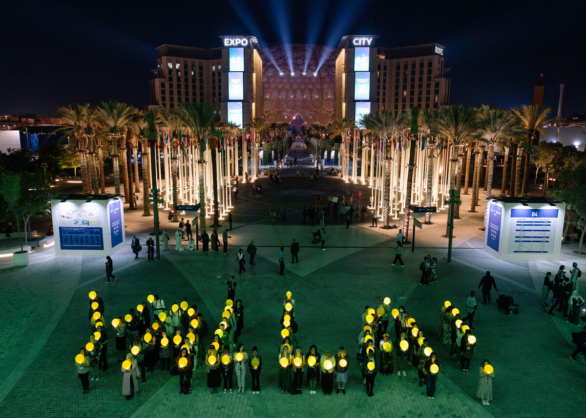 Yalla! Fossil Fuel Protest at COP28 in Dubai. © Marie Jacquemin / Greenpeace
