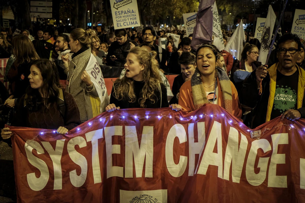 Climate March during COP25 in Madrid. © Pedro Armestre / Greenpeace