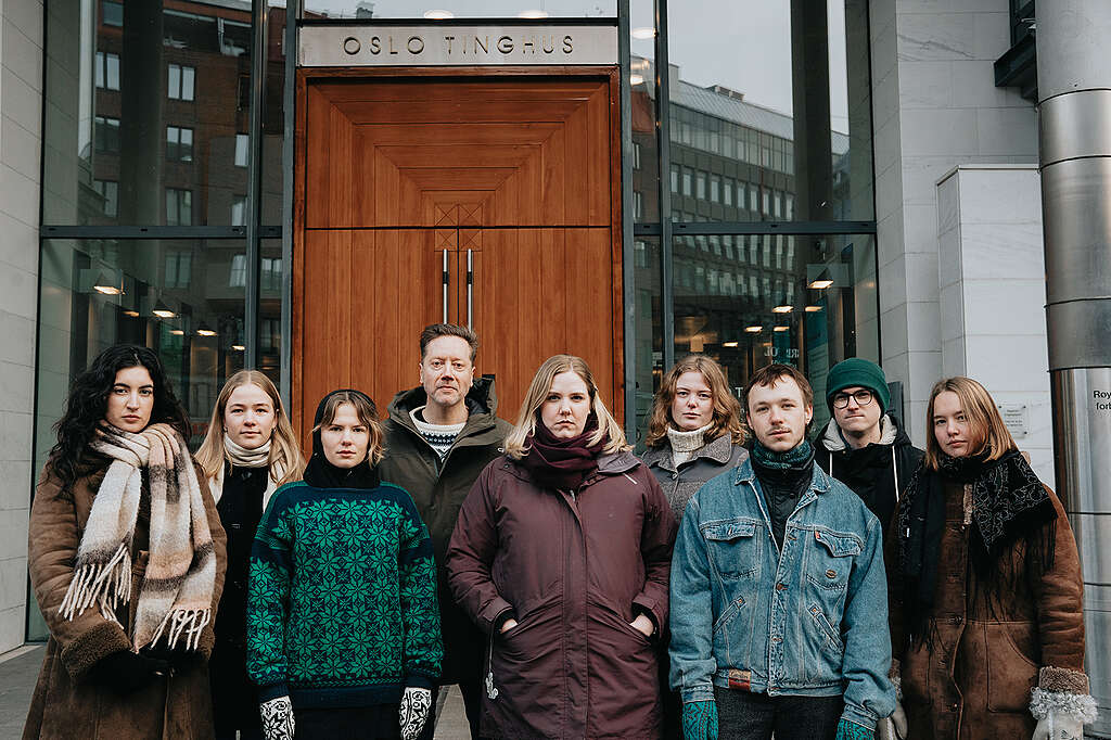 Greenpeace Norway and Natur og Ungdom (Young Friends of the Earth Norway) confront Norway in court over new oil fields. © Marthe Haarstad / Greenpeace Greenpeace Norway and Natur og Ungdom (Young Friends of the Earth Norway) confront Norway in court over new oil fields. © Marthe Haarstad / Greenpeace