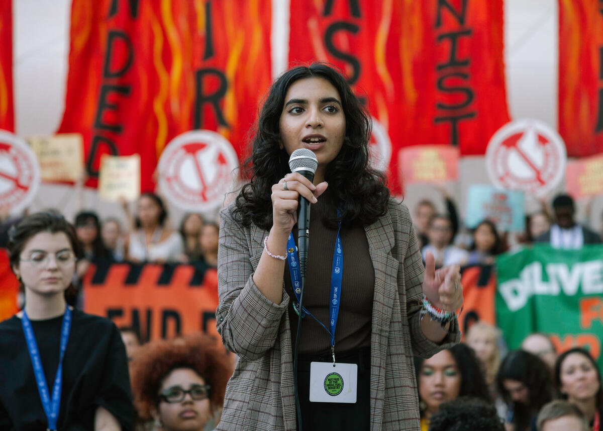 Equitable Fossil Fuel Phase Out Action at COP28 in Dubai. © Marie Jacquemin / Greenpeace