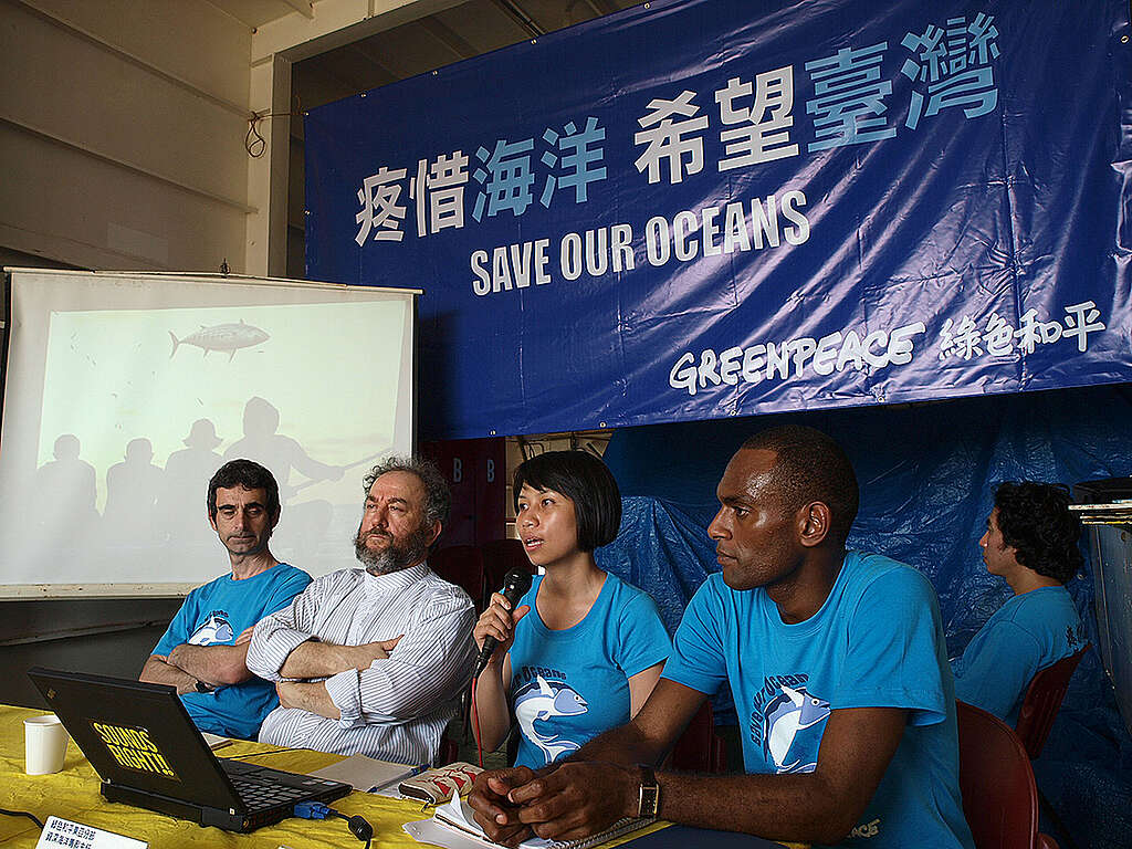 MY Esperanza Arrives In Taiwan. © Elliot Hsiao / Greenpeace