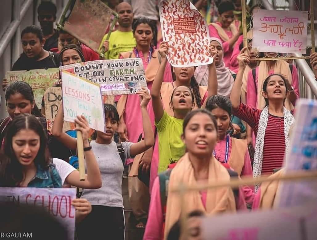 Climate Strike in Patna, India. © Greenpeace