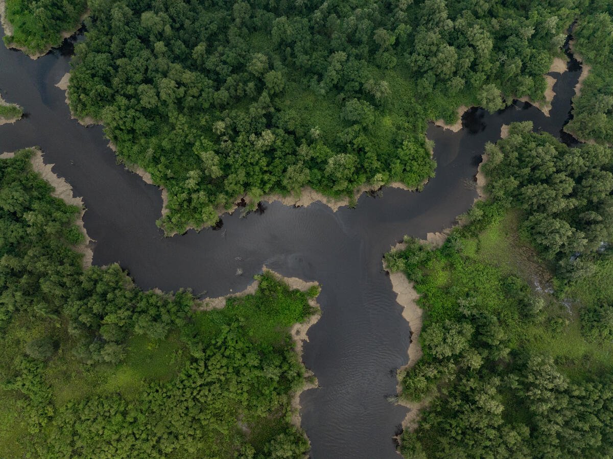 Aerial View of Amazon Coast Expedition in Brazil. © Enrico Marone / Greenpeace