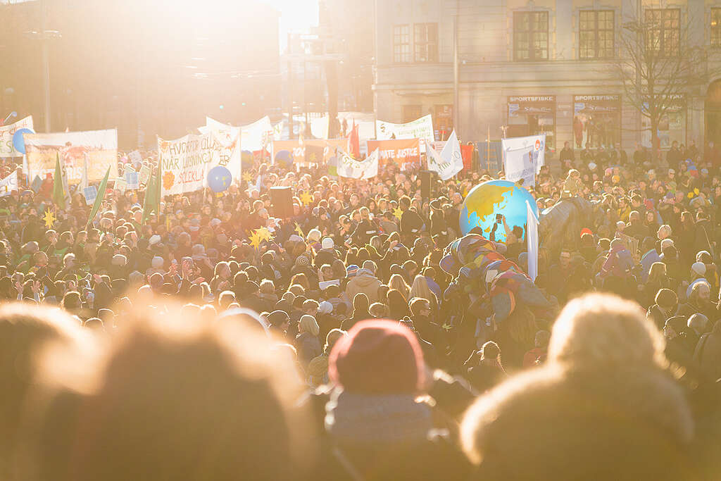 COP21: Climate March in Oslo. &copy; Monica L&oslash;vdahl / Greenpeace