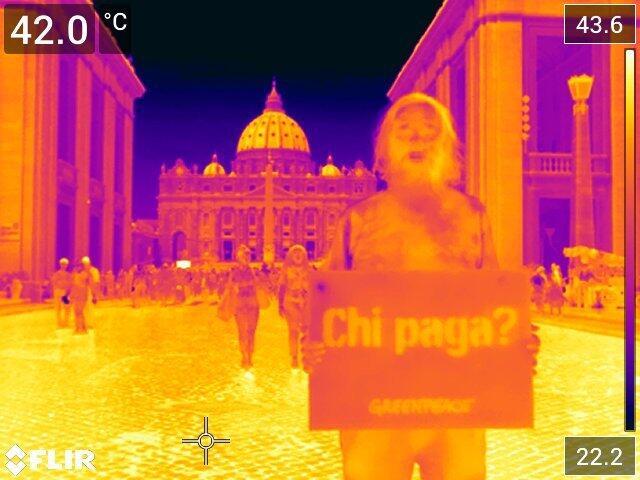 Temperature Monitoring in Rome. © Greenpeace