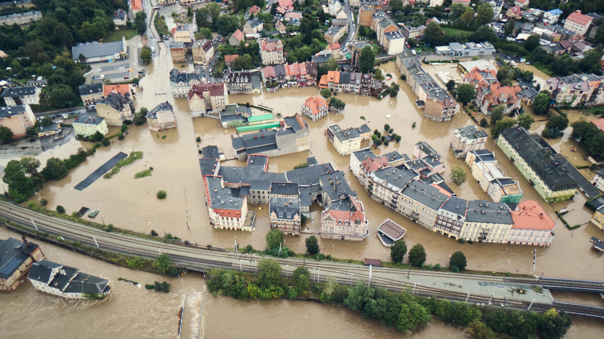 Floods Caused by Storm Boris in Lower Silesia, Poland. © Greenpeace