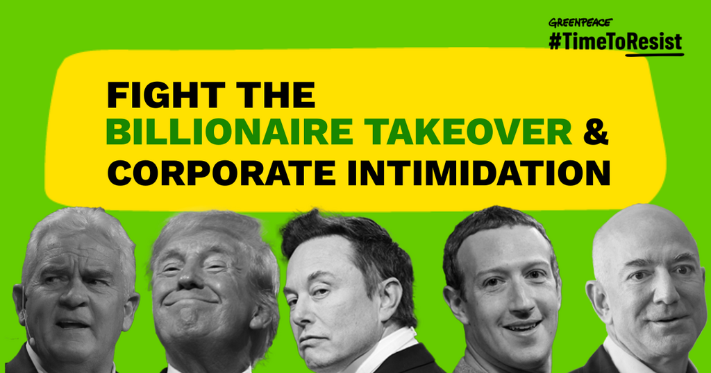 Fight the billionaire takeover and the corporate Intimidation. #TimeToResist Fight the billionaire takeover and the corporate Intimidation. #TimeToResist