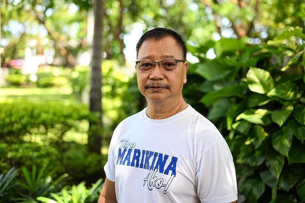 Marikina Green Electoral Forum in the Philippines. Jimmy Ceguerra, a supporter of the Polluters Pay Pact from the Philippines.