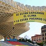 Activists from Greenpeace today covered the iconic Setas de Sevilla monument with a massive banner, displaying the message: “They are destroying the planet. And you are paying for it.”
The action marked the first day of the 4th International Conference on Financing for Development Conference (FfD4), where Greenpeace is calling on world leaders to push for ambitious commitments to fair new global rules on tax and debt, and to hold billionaires and fossil polluters accountable for the climate change they cause.