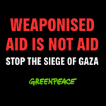 Weaponised aid is not aid. Stop the siege of Gaza.